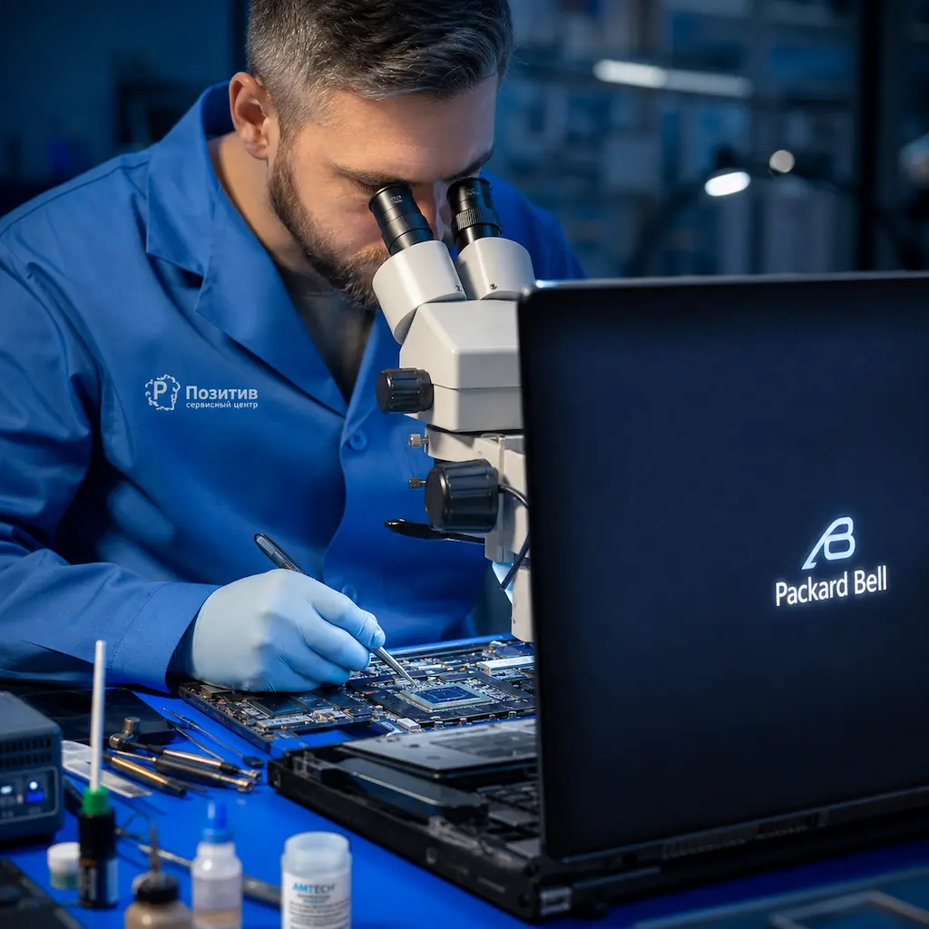 Замена видеокарты ноутбука Packard Bell в Ростове-на-Дону