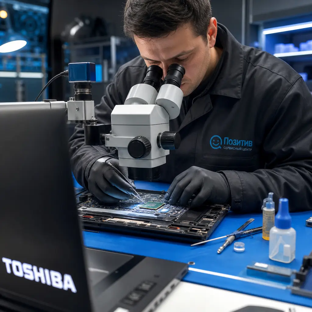 Замена видеокарты ноутбука Toshiba в Ростове-на-Дону