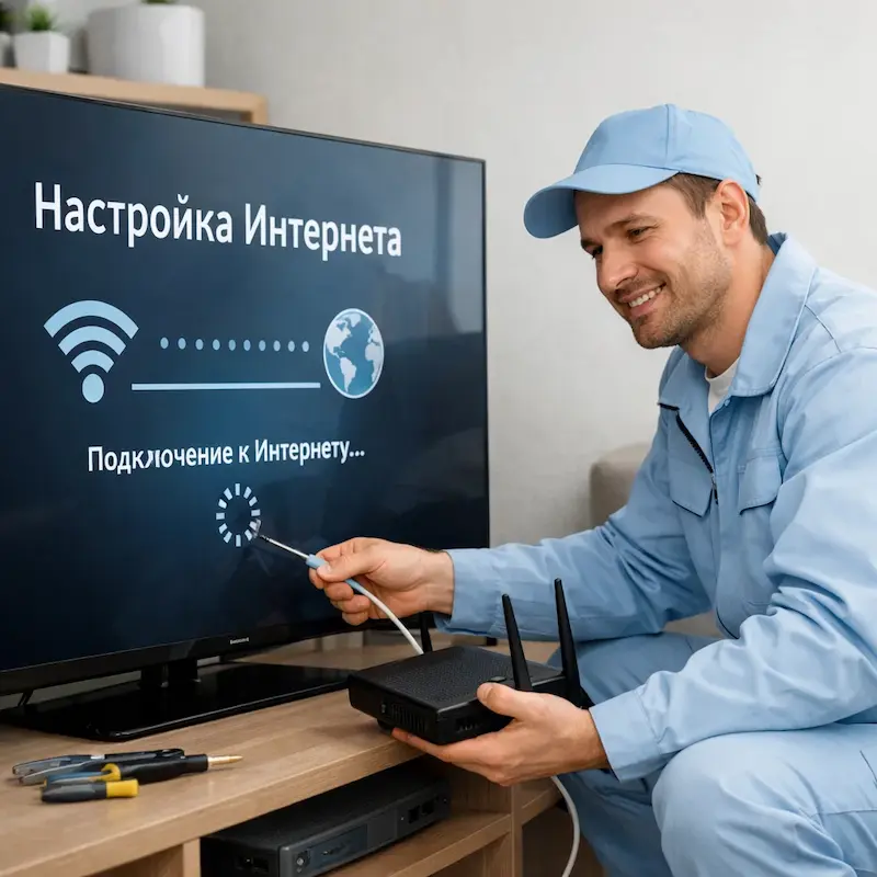 Настройка интернета на ТВ в Ростове-на-Дону