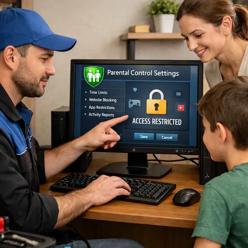 Родительский контроль на компьютере и ноутбуке в Ростове на Дону