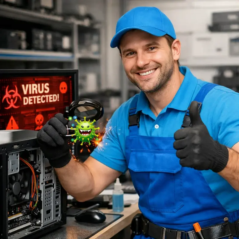 Удаление вирусов с компьютера в Ростове на Дону