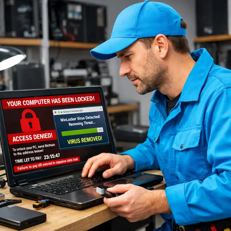 Поможем разблокировать компьютер и ноутбук в Ростове-на-Дону